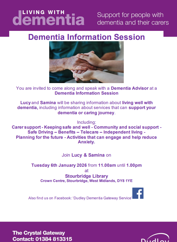 Stourbridge Library - Dementia Information Session